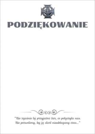 Dyplom podziękowanie