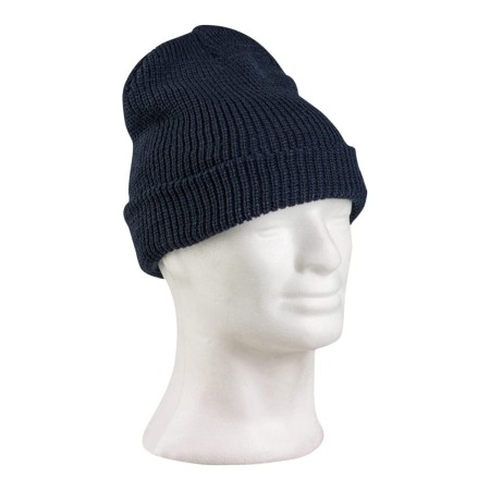 Czapka akrylowa granatowa, gruby splot.jpg