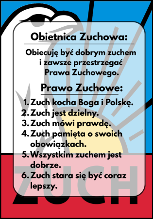 Naklejka Prawo Zuchowe ZHR