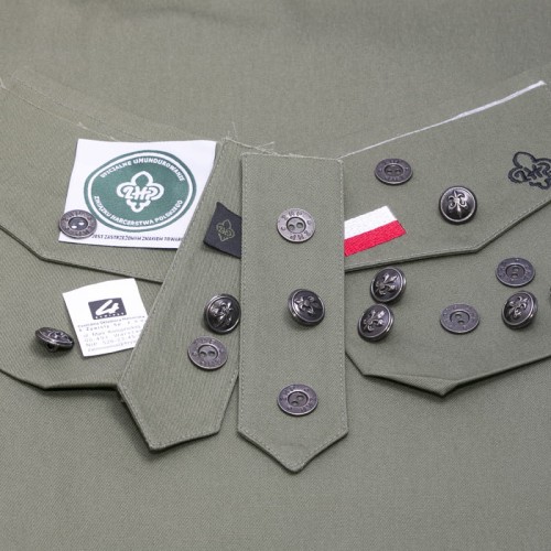 Przejdź do produktu Zestaw do uszycia koszuli mundurowej męskiej ZHP 2 metry