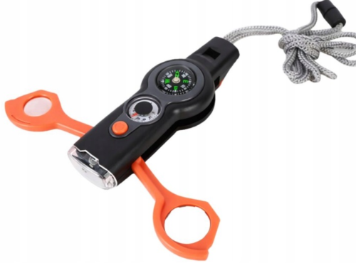 Przejdź do produktu Gwizdek wielofunkcyjny z kompasem 