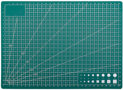 Przejdź do produktu Mata do cięcia - elastyczna zielona A4