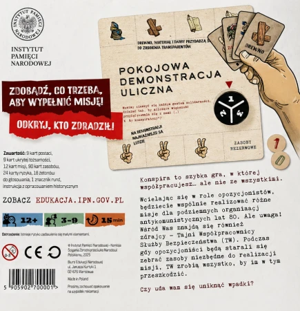 gra planszowa konspira tył