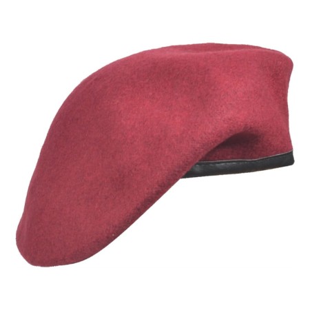 beret harcerski tłoczony bordowy