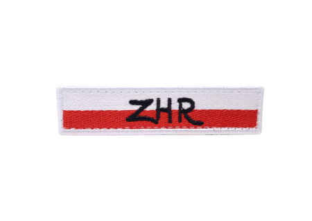 Plakietka ZHR biało-czerwona